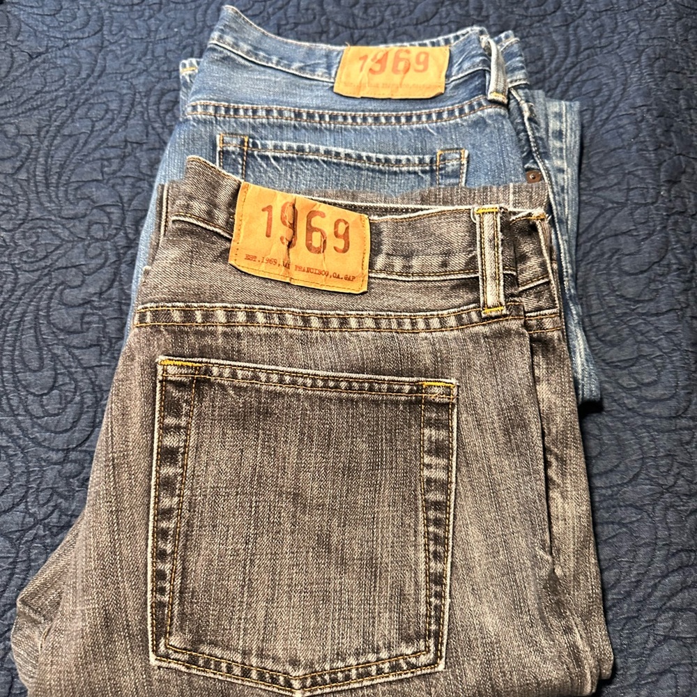 Two pair of 1969 Gap men’s jeans